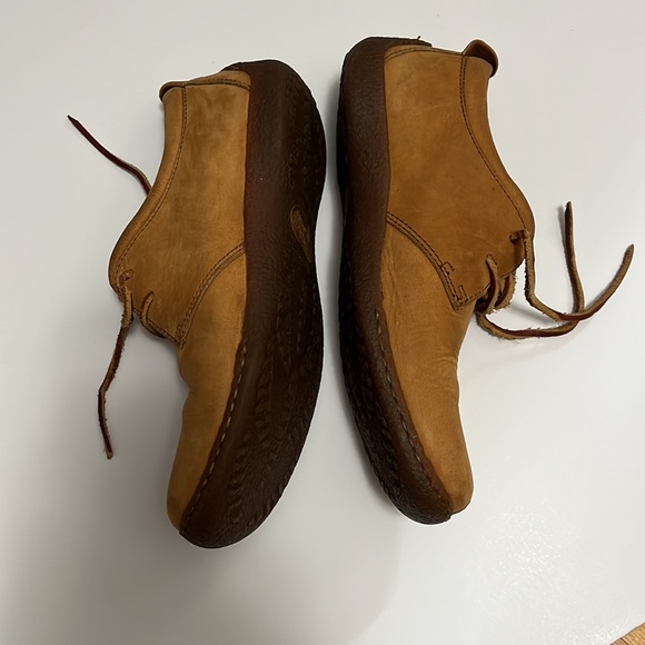 Born Sahara Nubuck Driving Oxford Moccasins sz 9 lace up - Picture 3 of 10